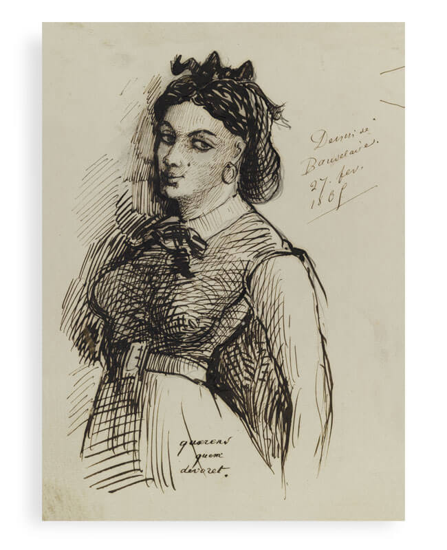 Jeanne Duval, un portrait dessiné par Charles Baudelaire